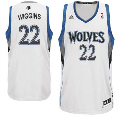 Men's  Andrew Wiggins Minnesota Timberwolves #22 White Jersey